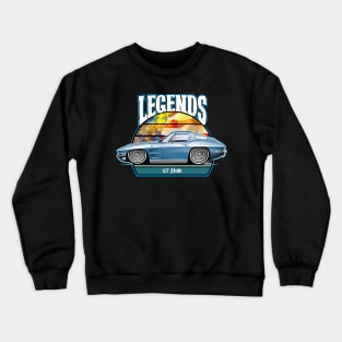 Cartooned Legends Corvette C2 Stingray Crewneck Sweatshirt